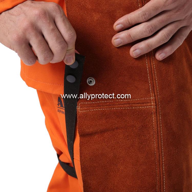 AP-7236 咖啡色單前幅連胸工作褲