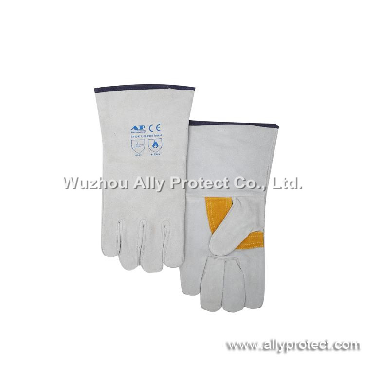 AP-2002 Gray Patched Palm Welding Gloves